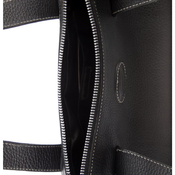TOD’S Grained Leather Shoulder Bag. Black. - Picture 5 of 6